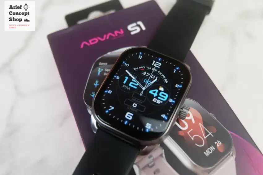 NEW! Smartwatch ADVAN CURVE (Layar lengkung) // Bisa COD
