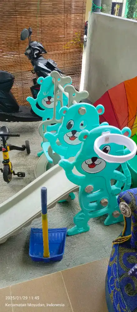 3 in 1 Perosotan ayunan dan ring basket anak  (5thn kebawah)