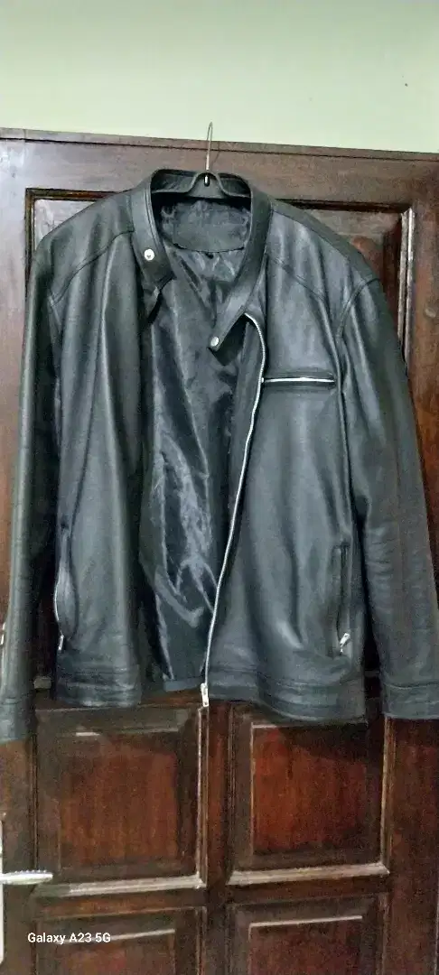 Jaket motor kulit domba asli