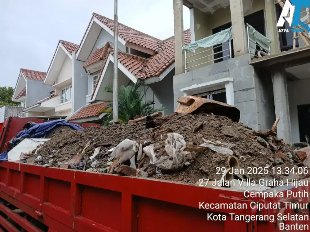 Tanah merah urug dan buang puing