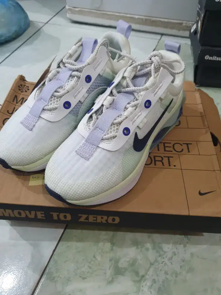 Nike airmax white beige blue sz 36