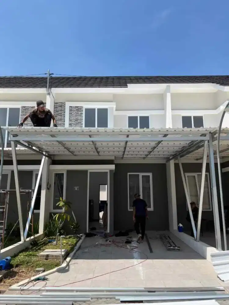 Kanopi Rumah Baja Ringan Terpasang