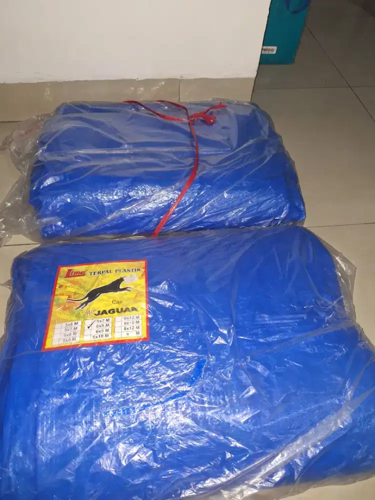 Terpal Plastik Tahan Air Tidak Bocor Ukuran 6 x 8 Meter