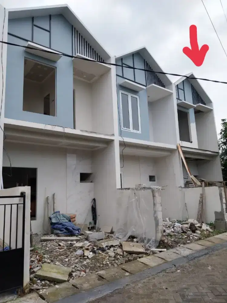 *Rumah gress tipe scandinavia harga 400 jt-an daerah medokan*