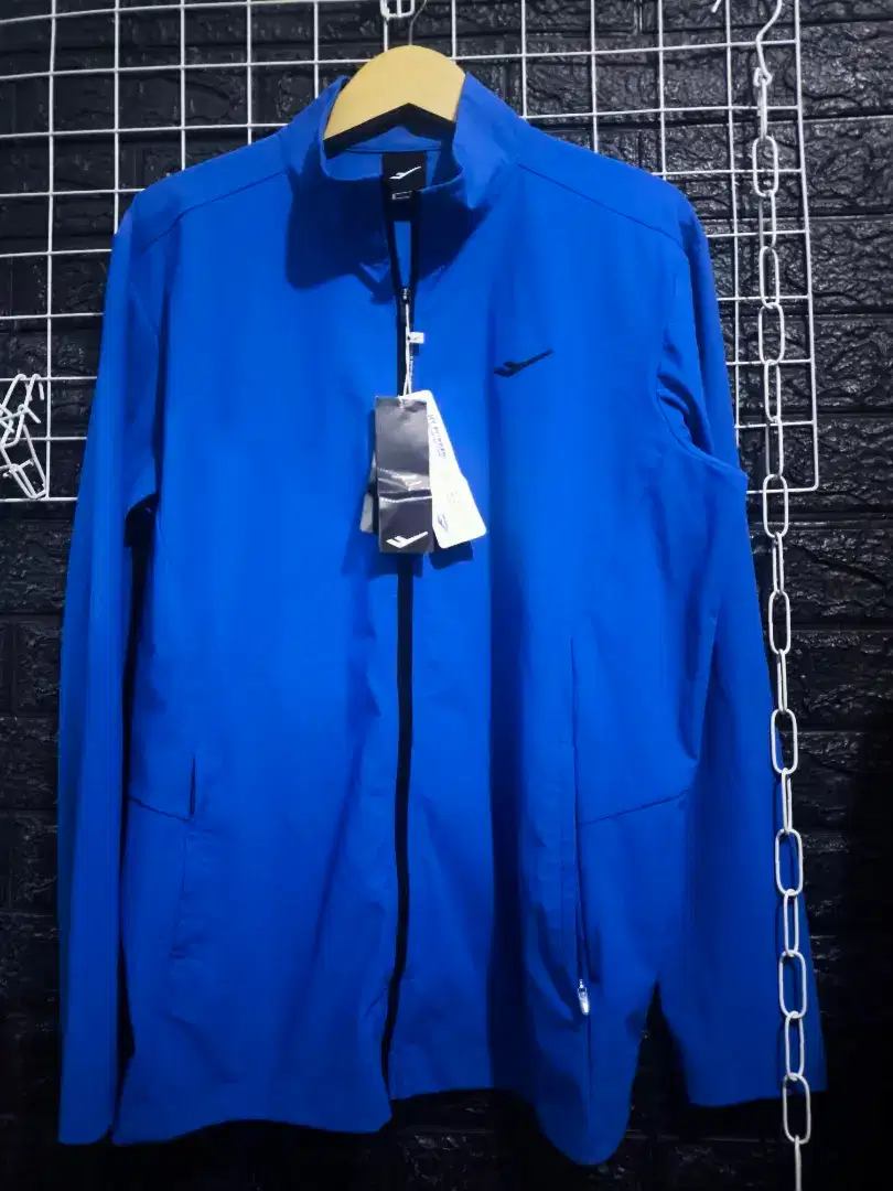 Jaket running pro Spec biru tua