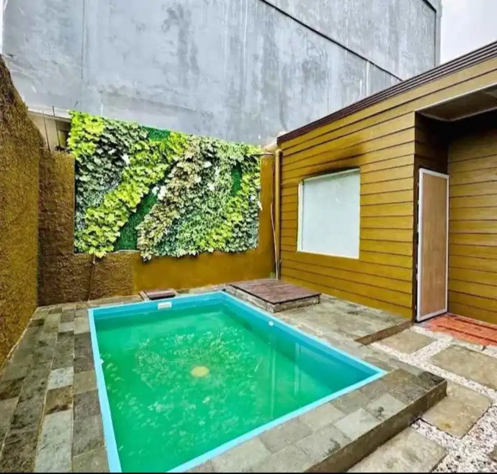 Jasa pembuatan vartikal garden sintetis