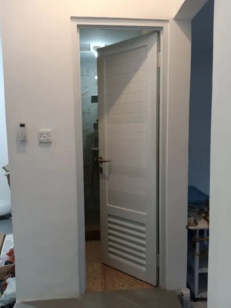 pintu almunium panel dobel