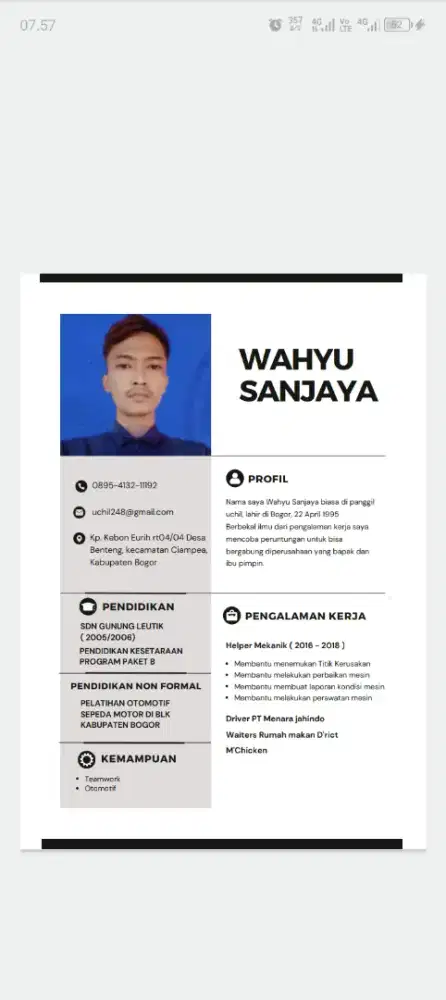 membutuhkan lapangan pekerjaan