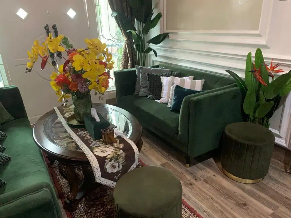 Sofa Set hijau merona