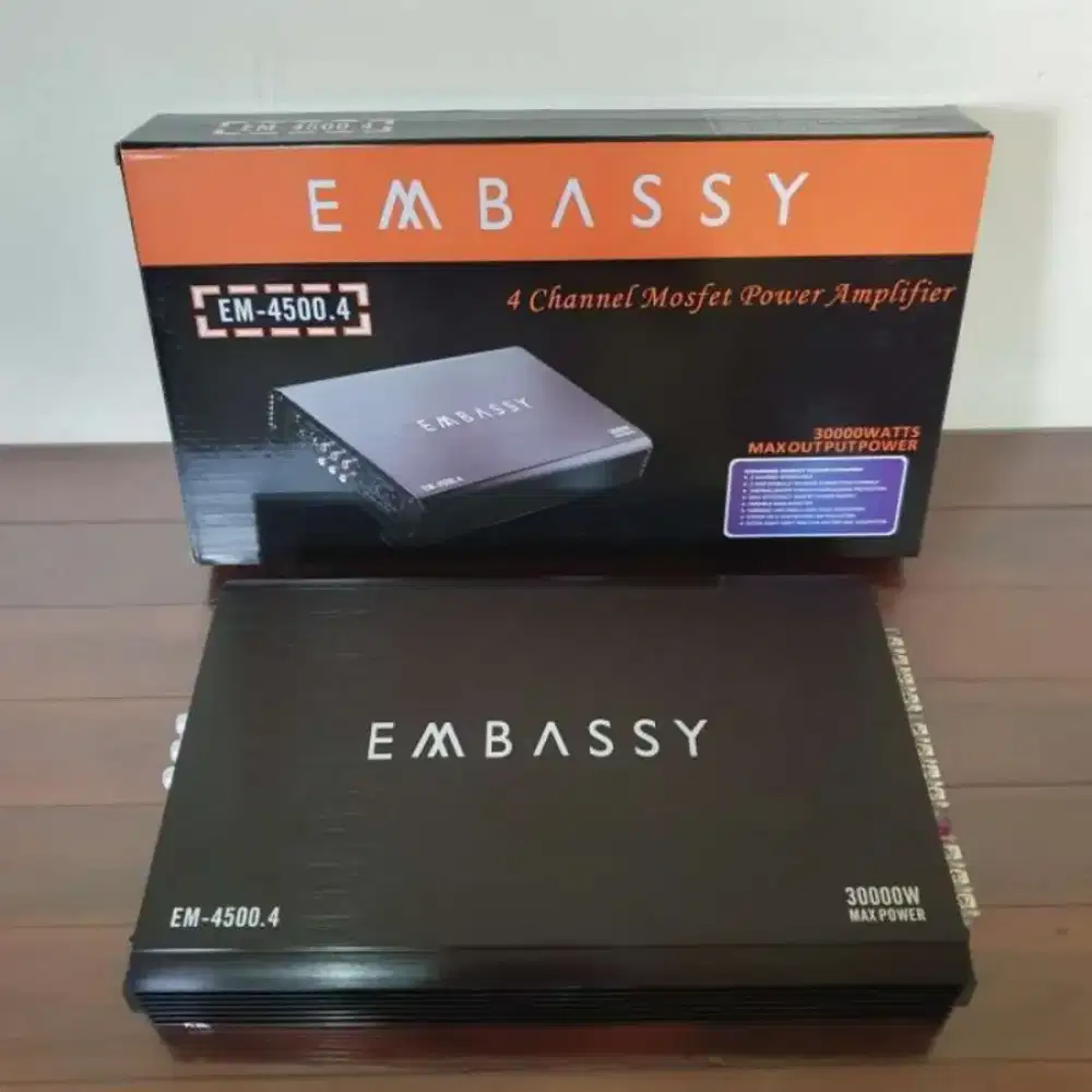 POWER MOBIL 4 CHANNEL EMBASSY 4500.4 BARU ASLI