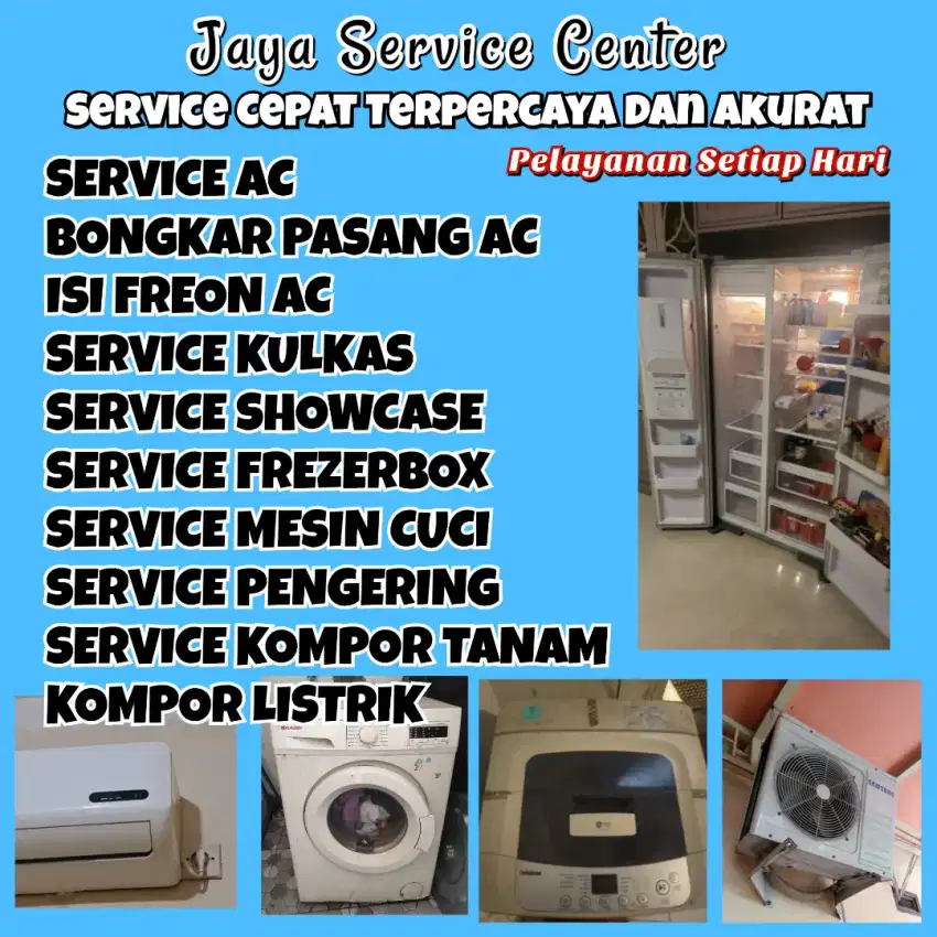 Service AC Kulkas Mati Servis Mesin Cuci Bongkar AC Pasang AC Sawahan