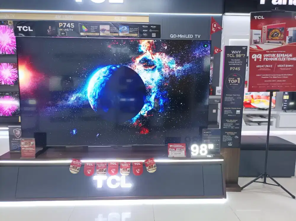 Clearence Sale TCL 98 inch 4K UHD (Free Soundbar)