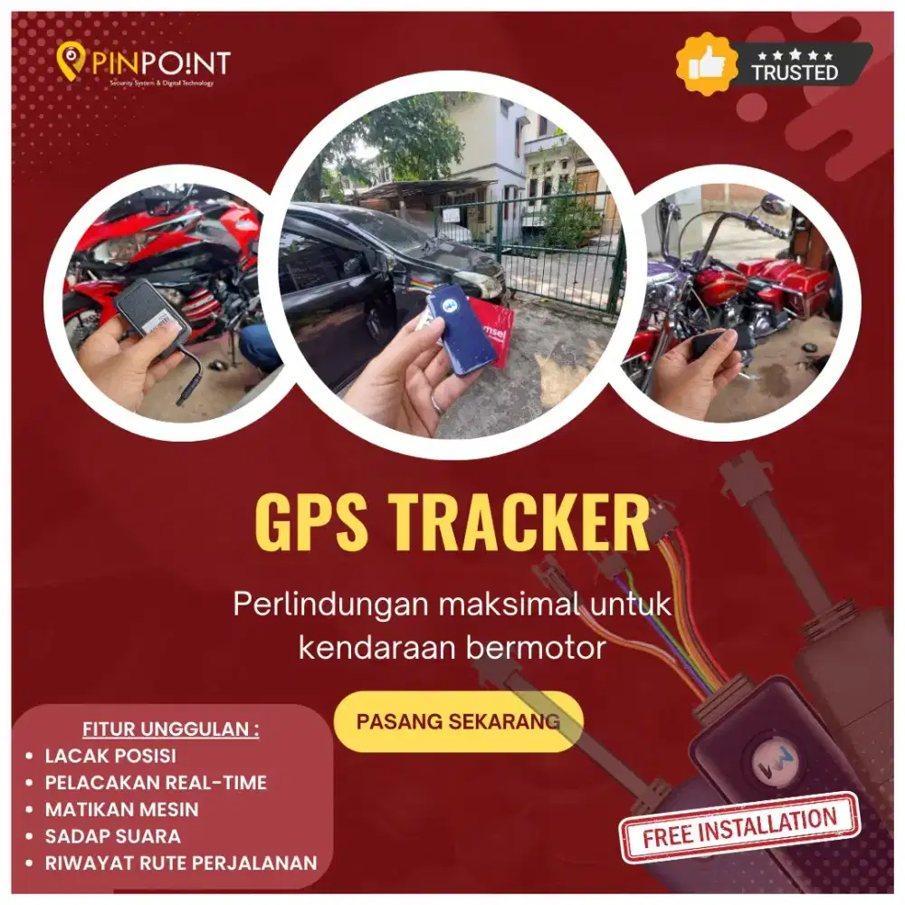 Gps tracker/alat pelacak kendaraan anti maling