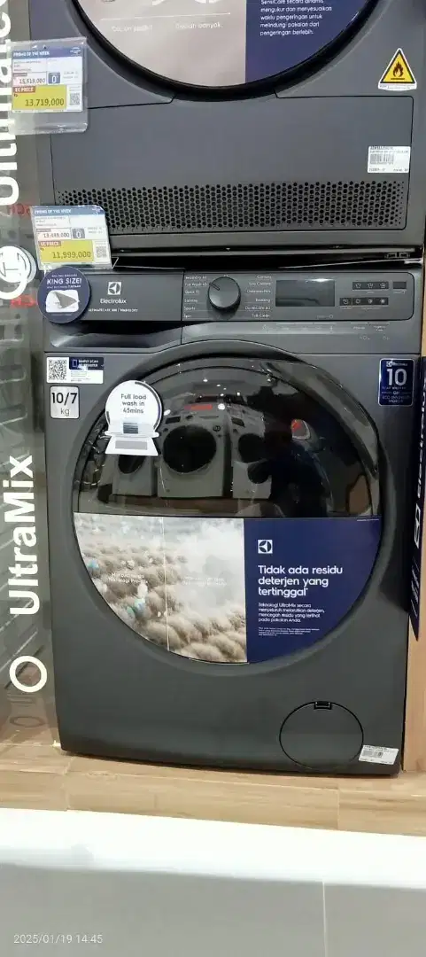 MESIN CUCI WASH & DRY ELECTROLUX EWW1023P5SC/BL