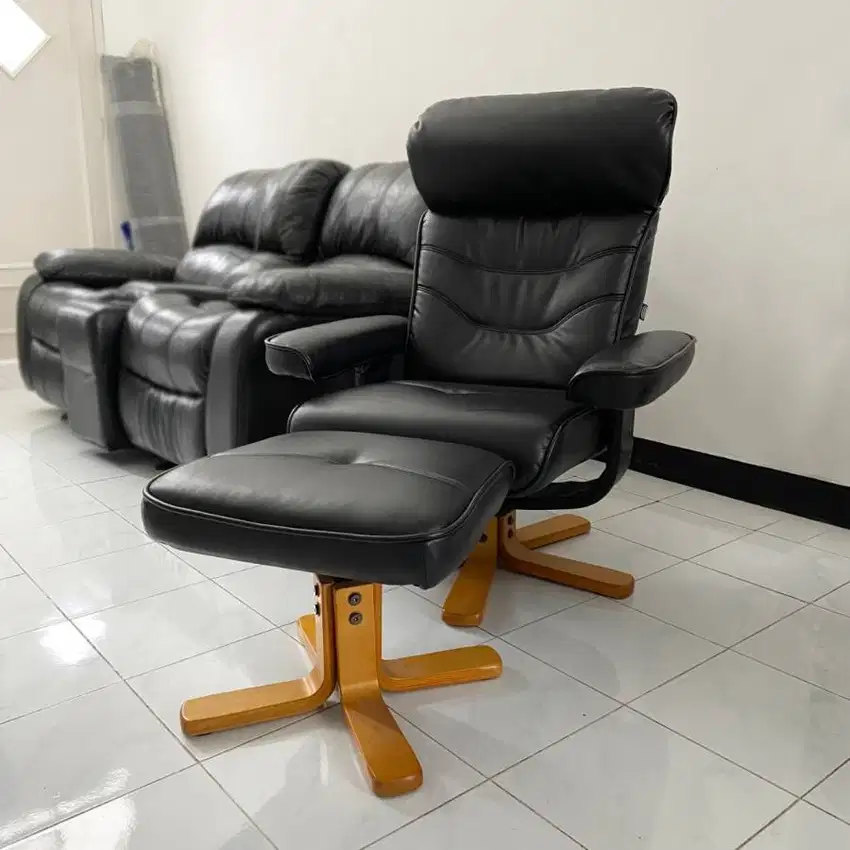 Sofa Kursi Baca Santai kulit Informa Single Seater Original