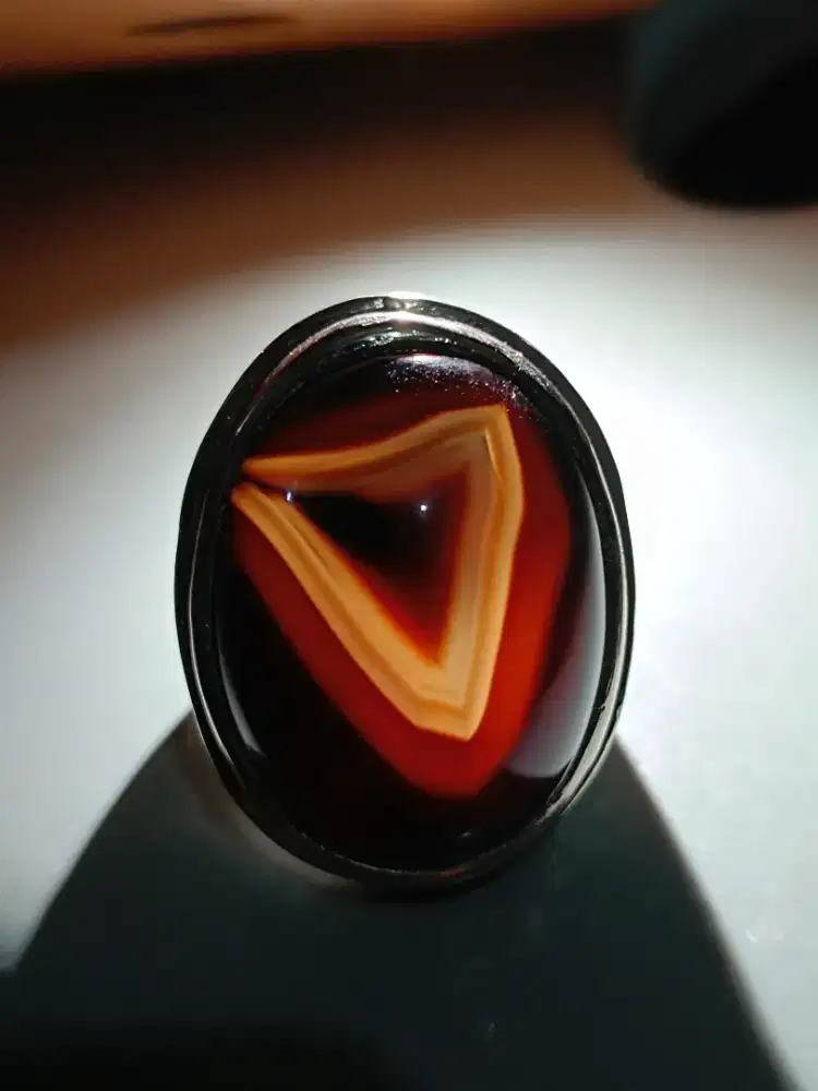 Cincin yaman Wulung motif kantong semar