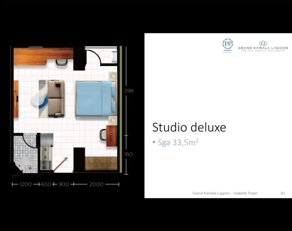 DIJUAL CEPAT Apartemen Grand Kamala Lagoon Siap Huni Cicilan 1jt