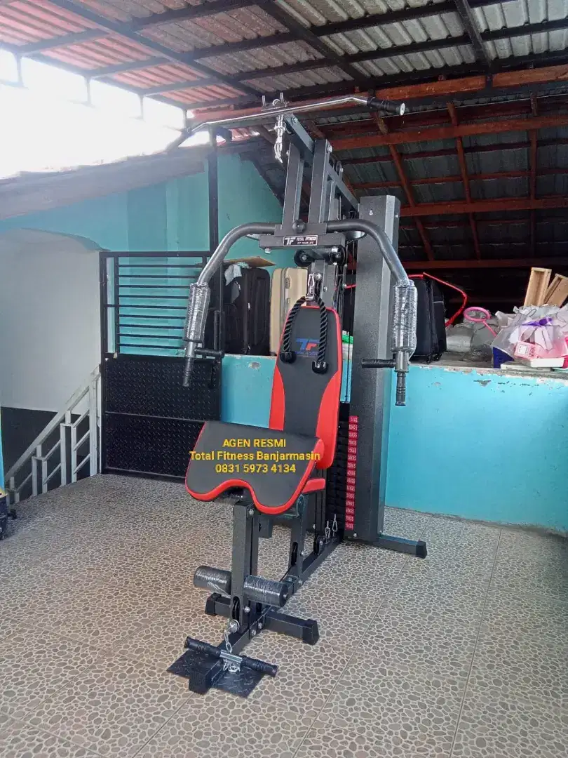 Home gym satu sisi multifungsi rumahan