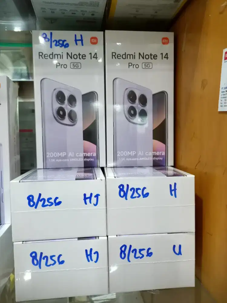 Xiaomi redmi note 14 pro 5G 8/256 garansi resmi (no repack)