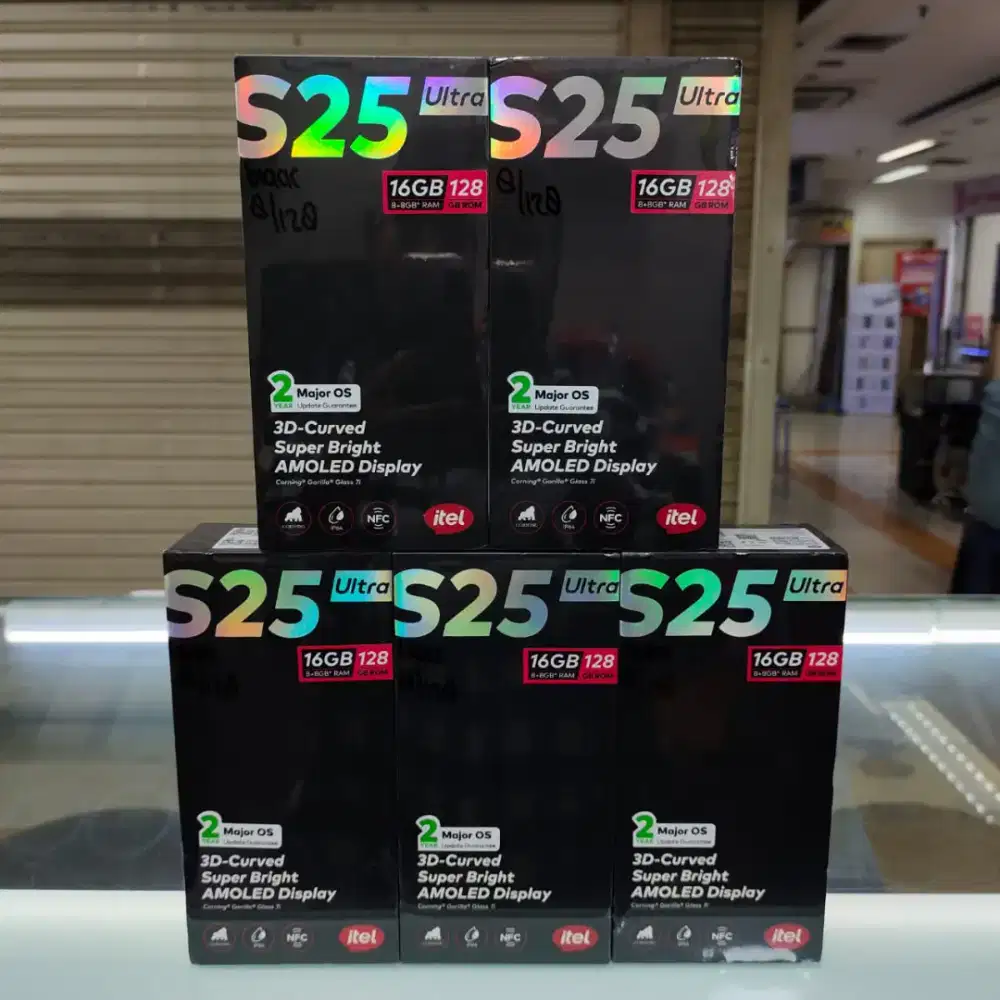 Itel S25 Ultra ram 8gb+8gb/128gb nfc baru garansi resmi layar curved