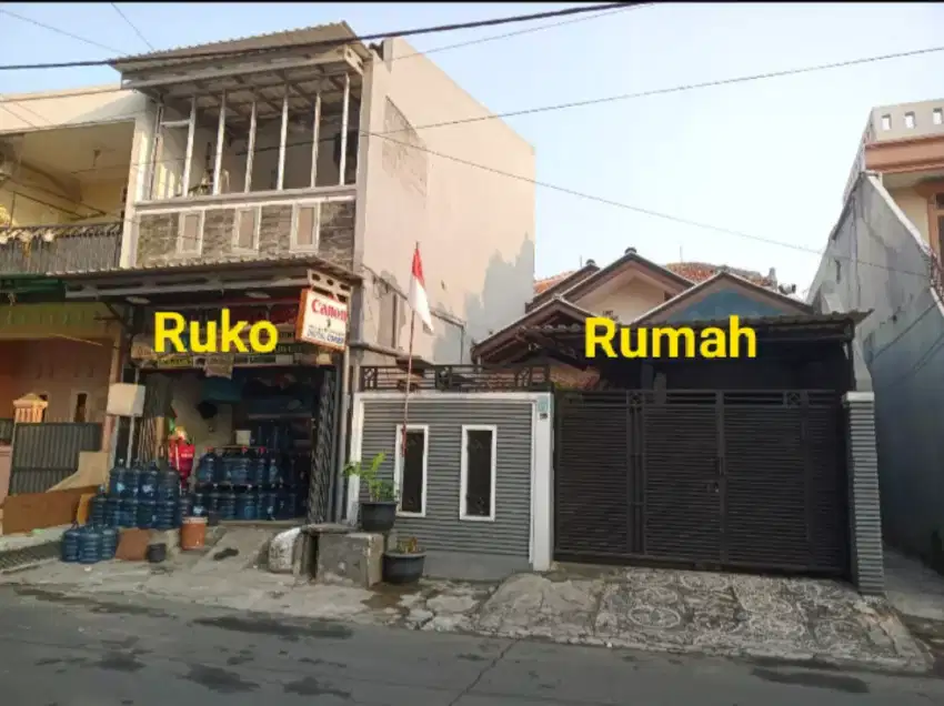 RUMAH + RUKO 2 LANTAI PINGGIR JALAN DUREN SAWIT