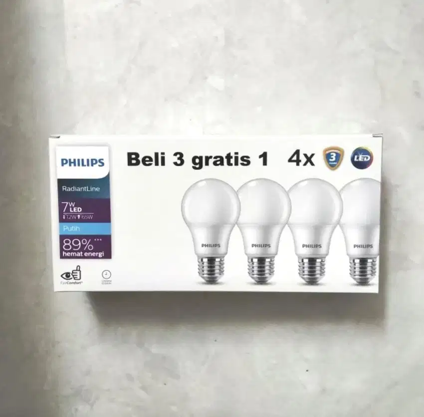 Philips RadiantLine Multipack LEDBulb 7W 6500K Putih