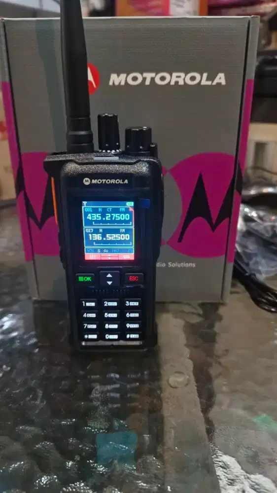 Barang Baru Ht Handy Talky Motorola gt:12 4 band 10 Whatt 3000Mah