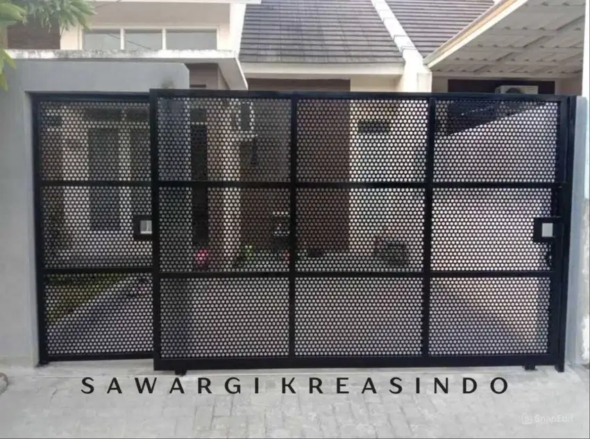 Pagar rumah modern minimalis, harga terbaik | sawargi kreasindo