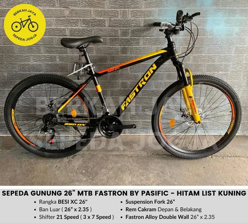 BARU Sepeda Gunung Dewasa Size 26” inch MTB Fastron 260 DX By PACIFIC