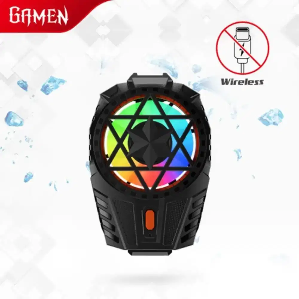 Gamen Wireless 300mAh Fan Cooler HP Kipas Pendingin Ponsel Cooling