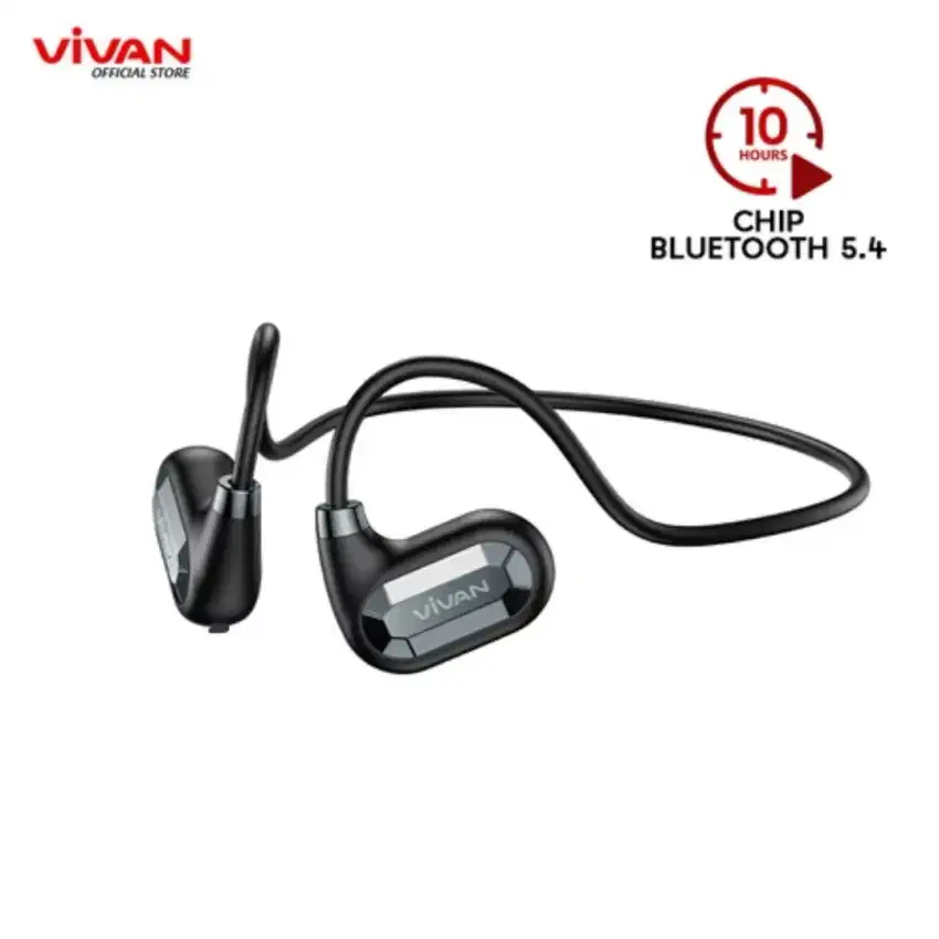 Vivan Open Ear Headset Bluetooth 5.4 Earphone OWS ENC Bass TWS