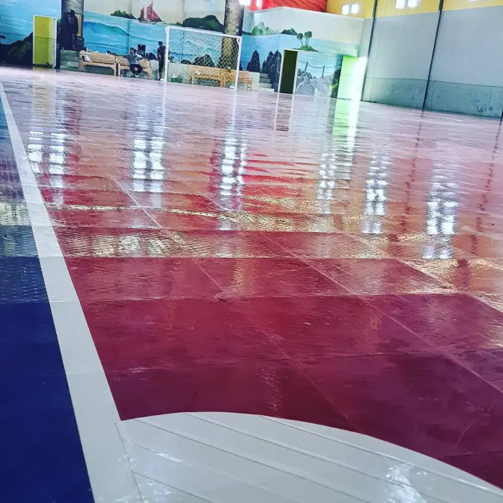 Lapangan futsal fullset ukuran 16 x 26 meter