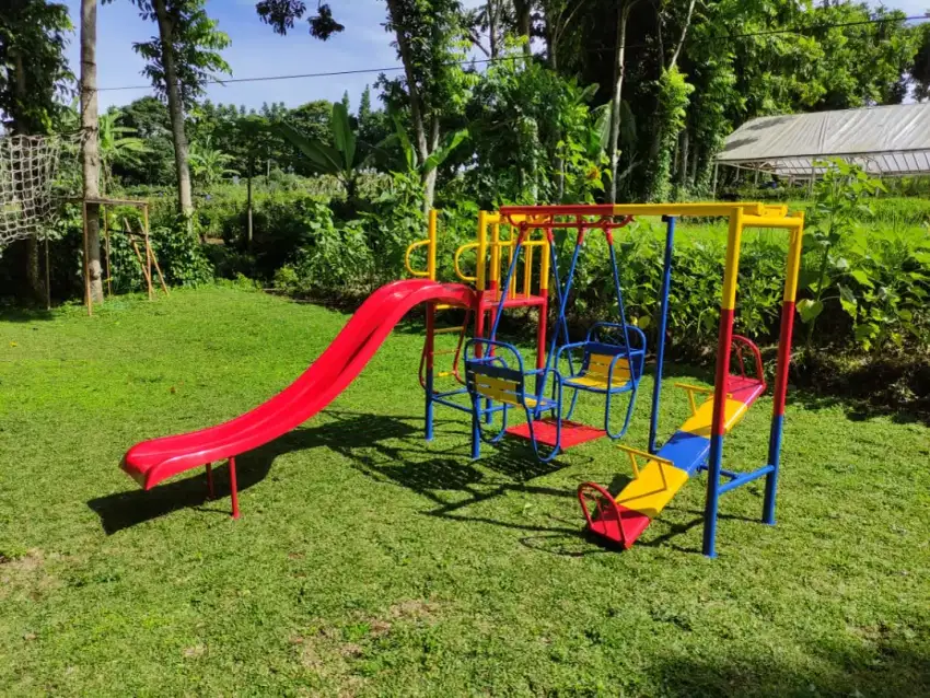 Playground ayunan besi 3 in 1