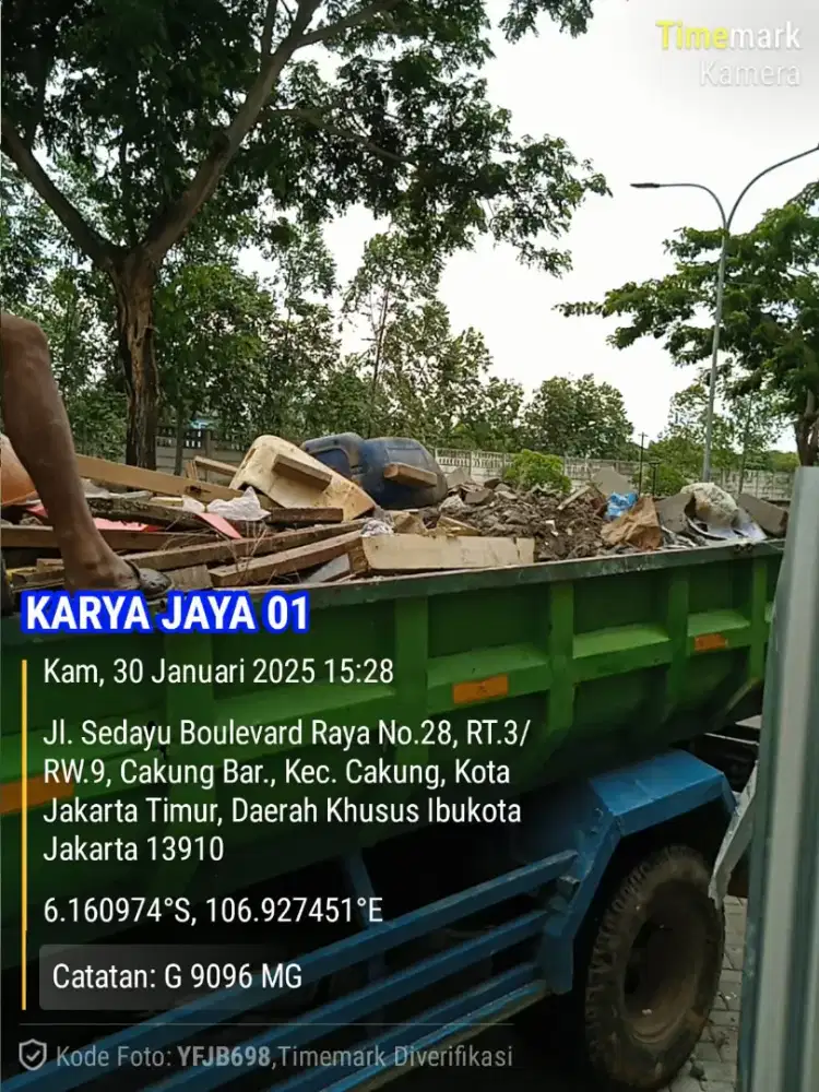 Jasa buang puing, sampah proyek, galian kolam dan pengurugan