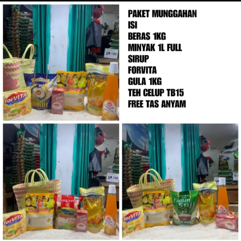 Paket Sembako Munggahan Keranjang