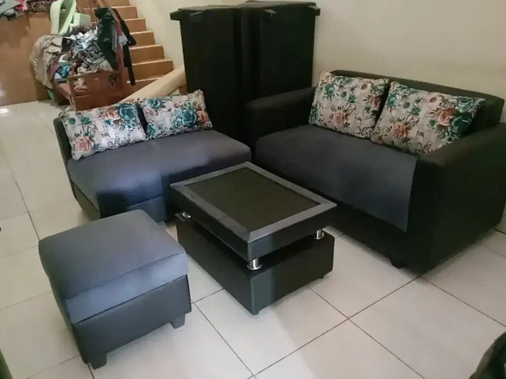 Sofa L mini warna bisa reques