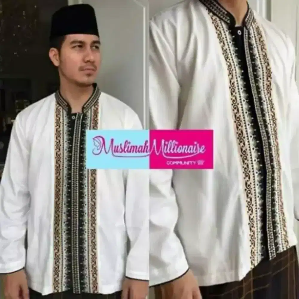 Baju Koko lengan panjang