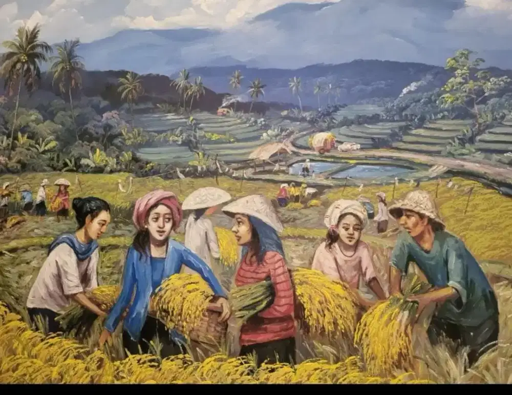 Lukisan Panen Premium