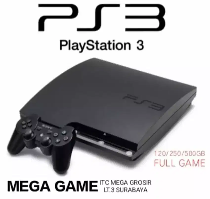 PS3 SLIM HDD 120/500GB FULL GAME BEBAS REQUEST