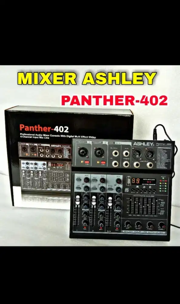 MIXER ASHLEY PANTHER402 ORIGINAL 4 CHANEL ASHLEY PANTHER 402 MP3 BT