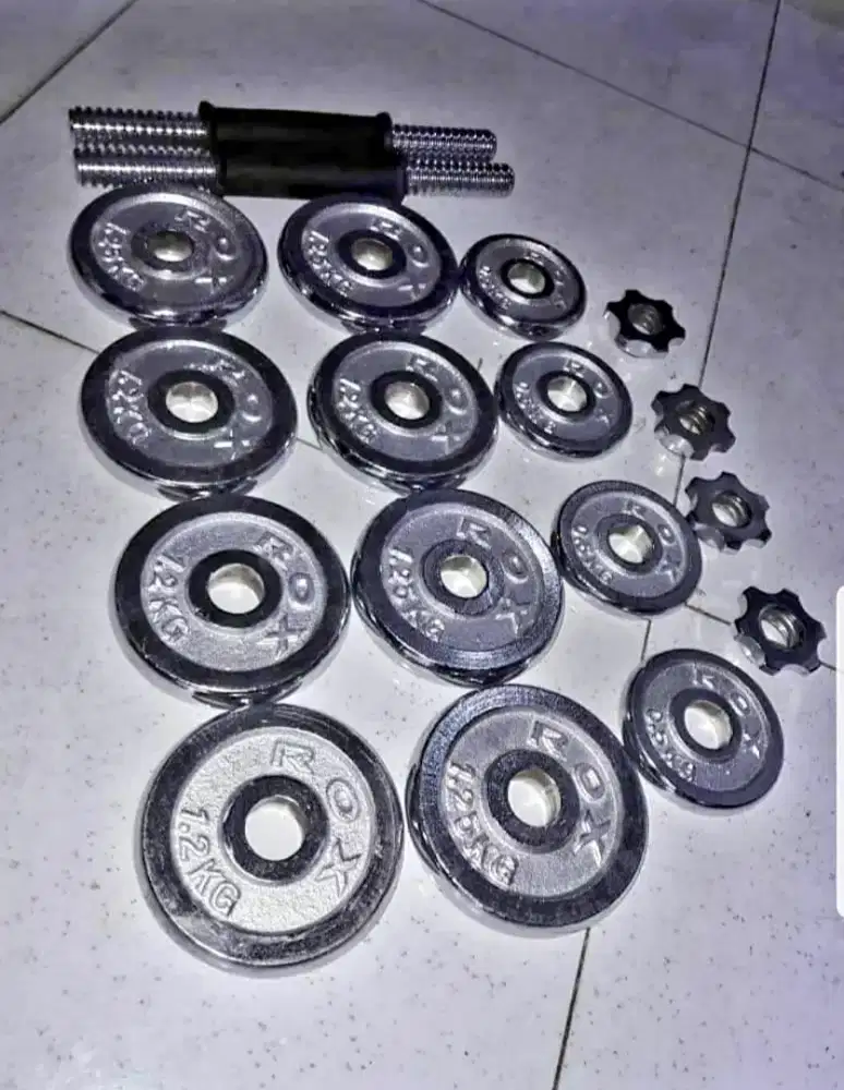 Set Barbell Besi Croom 15kg Sepasang