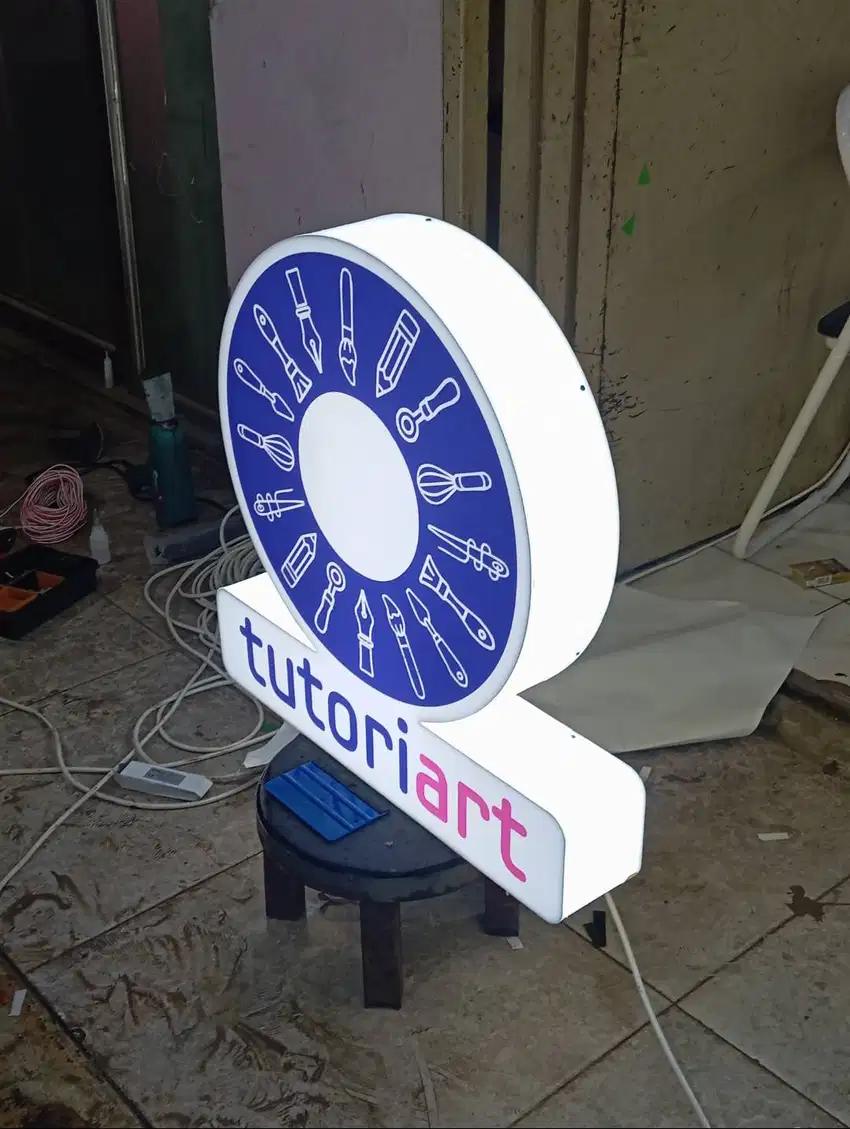 Neon box full akrilik led | papan nama | huruf timbul | reklame murah