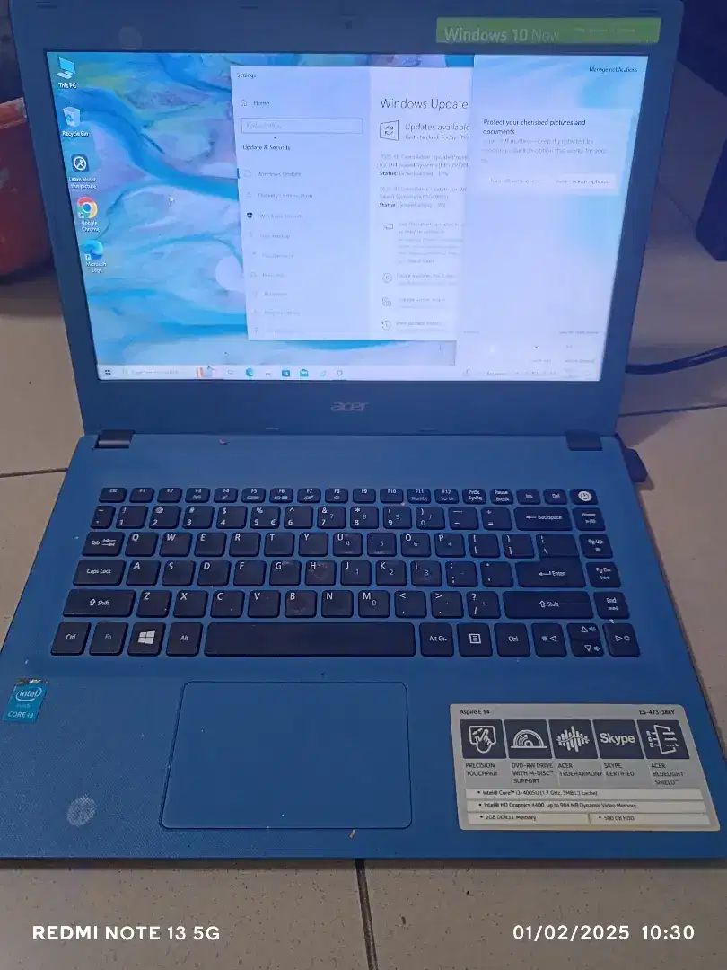 acer E14 E-473 minus baterai