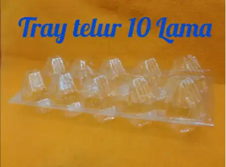 Kotak Mika Tempat Telur Isi 10 Lama Tanpa Kancing