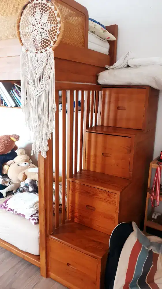 Bunk Bed bahan Jati