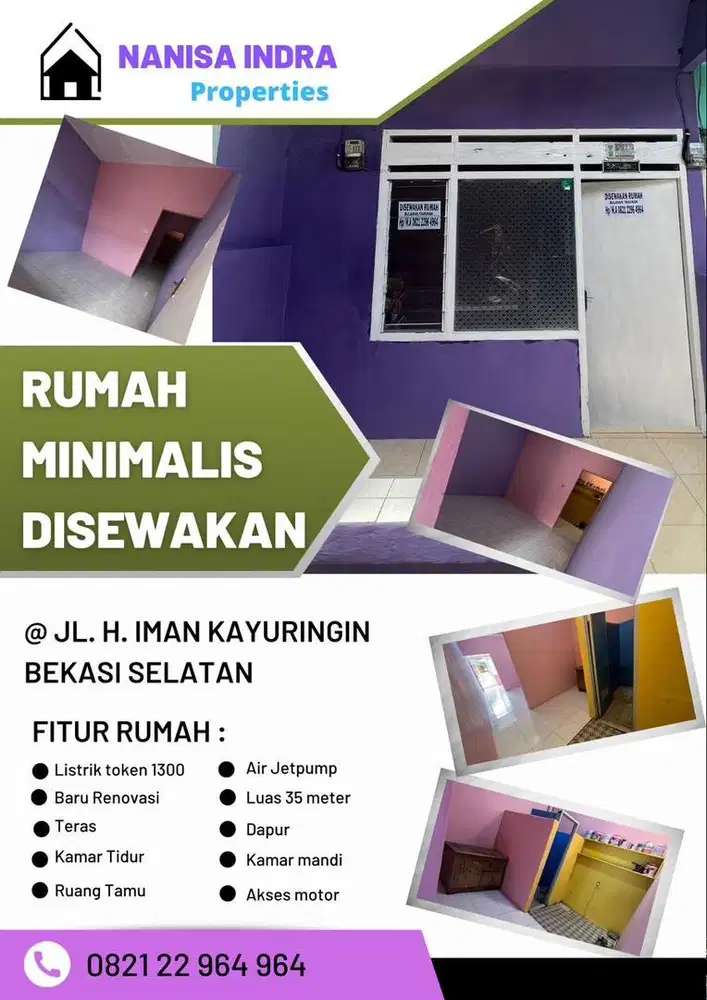 Di sewakan rumah minimalis di kayuringin bekasi selayan