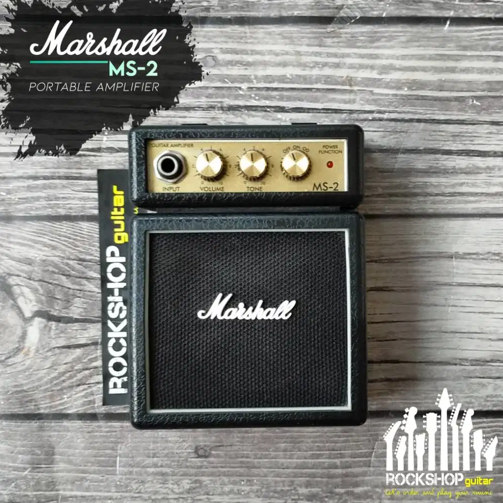 AMPLI MARSHALL MS-2 BLACK (MINI AMPLI)