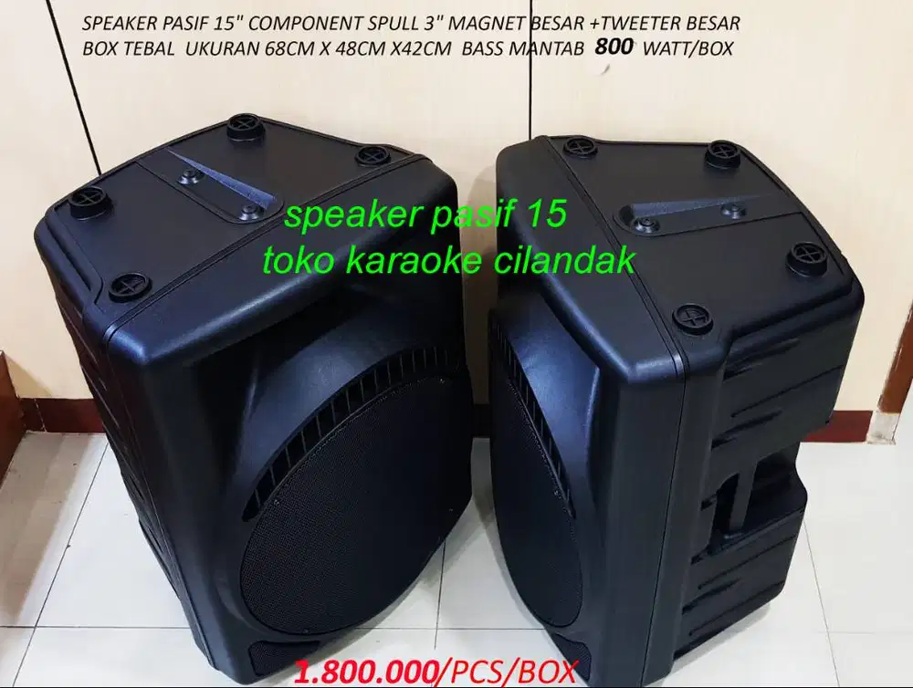 SPEAKER PASIF 15 COCOK UNTUK KARAOKE RESTORAN CAFE SENAM MASJID