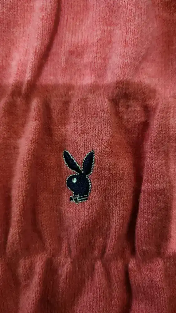 Jacket half zipper playb0y pink