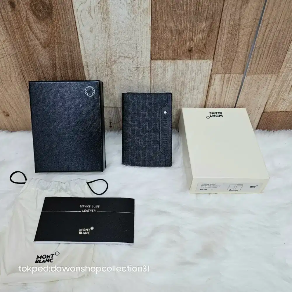 Montblanc wallet signature card holder original fullset